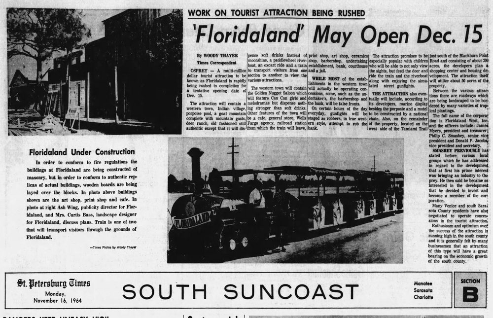 Floridaland - Nov 16 1964 Opening (newer photo)